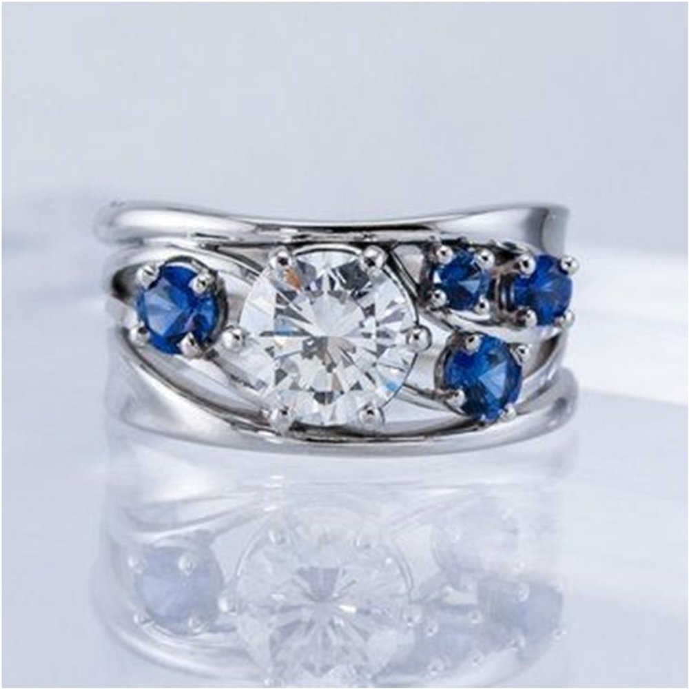 🎁 Fashion Wave Stackable Beautiful Zircon Trendy Rings for Women, PD347